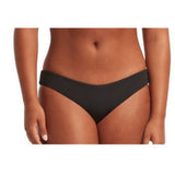 Seafolly Australia Hipster Bikini Bottoms Size 10 Black  - Recycled Fibers - 40473-92