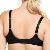 Glamorise Women's Lace Comfort Wonderwire Bra Underwire #9855 Black