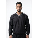 Easton Small  Lined Pullover Hockey  Sport Jacket   Black and Grey  Nylon / Poly