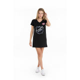 Montreal Canadiens T shirt Nighty Size Medium Black Short Sleeve V Neck Graphic