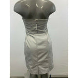 Vero Moda Women's Size 42 us 12 Polyester Strapless Gray Galia Short Dress NEW