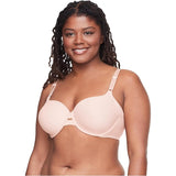 Warner's 01356 No Side Effects Full Coverage Underwire Bra Rosewater