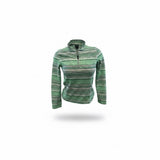 Tail Tech Golf Women's Green Striped Long Sleeve Full Zip Size Small Polyester