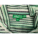 Tail Tech Golf Women's Green Striped Long Sleeve Full Zip Size Small Polyester