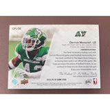 2023 Upper Deck CFL SP Game Used Jersey Derrick Moncrief Roughriders CFL-DE