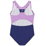Speedo Girls Infinity Splice One-Piece size 7 Sweet Taro Style 7713021 pre-owned