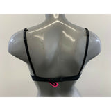 La Senza Obsession Black w/ Burgundy Floral Lace Covered Padded Push Up Bra 32B