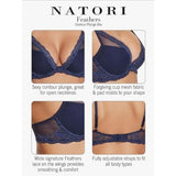 Natori Women's Feathers Contour-Plunge Bra Black Style 730023