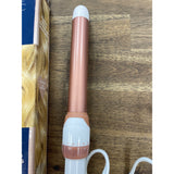 Conair Curling Iron, Double-Ceramic, Clamp-Free, 1", White/Rose Gold NEW