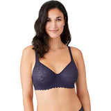 Wacoal 851334 Womens Soft Sense Lace Underwire Bra Eclipse Blue