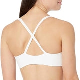 Warner's RM1011W  Blissful Benefits Wire-Free Longline Bra White NWT