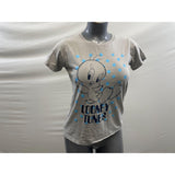 Looney Tunes Women's Graphic T Shirt Size Medium Gray Crew Neck Short Sleeve Tee