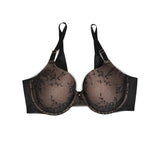 Smart & Sexy Women's Smooth Lace T-Shirt Bra Style-SA1425 Black Hue