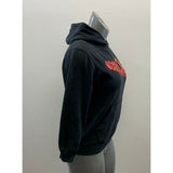 Reebok Girl's Hoodie Size 12 Black Red Spell Out Long Sleeve Cotton Hoodie