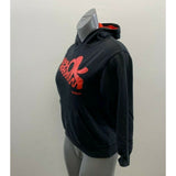 Reebok Girl's Hoodie Size 12 Black Red Spell Out Long Sleeve Cotton Hoodie