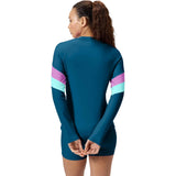 Speedo Womens Uv Swim Shirt Long Sleeve Rashguard XS Royal Blue NWOT