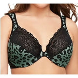 Glamorise Women's Wonderwire Front-Closure Bra #1245 Centennial Leopard NWOT
