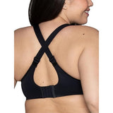 Vanity Fair 71500 Medium Impact Convertible Sports Bra Black