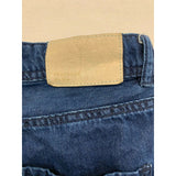 Zara Cropped Women's Size 04 High Rise Pleated Front Straight Leg Blue Jean Capr