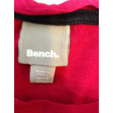 BENCH Girls Size 7/8 Years Pink Capped Sleeve Crew Neck Graphic T Shirt