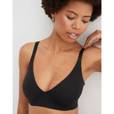 Aerie Smoothez 2792-8325  Unlined Bra 32DDD Plunge Black NWOT