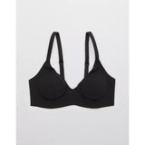 Aerie Smoothez 2792-8325  Unlined Bra 32DDD Plunge Black NWOT