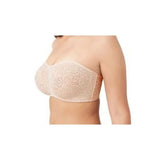 Wacoal 854205 Halo Lace Strapless Underwire Bra Beige w/straps