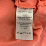 Penningtons Women's Plus Size X Top Coral Pink Tiger Cotton Shaped Fit