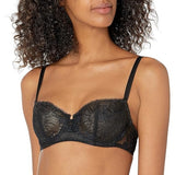 Chantelle C15F5 Womens Day to Night Lace Unlined Demi Bra BLACK