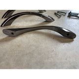 Chrome Twisted S  Five Inch Drawer Pulls Lot Of 3 With Mounting Holes At 4" Centre to Centre