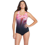 Speedo Women's Swimsuit One Piece PowerFlex Ultraback Ombre Pink Size 6 NWOT