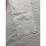 Kate Spade White Jeans Women's Size 26 Cutwork Hems Straight Leg High Rise NEW