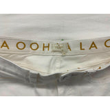 Kate Spade White Jeans Women's Size 26 Cutwork Hems Straight Leg High Rise NEW