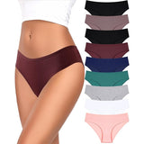 FINETOO 9 Pack Cotton Underwear for Women Low Rise Ribbed Hipster Medium NWT