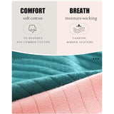 FINETOO 9 Pack Cotton Underwear for Women Low Rise Ribbed Hipster Medium NWT