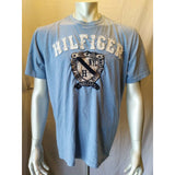 Tommy Hilfiger T shirt Men's Large Blue Short Sleeve Embroidered Spell Out Tee
