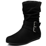 Luoika Women's Wide Width Ankle Boots Black 230711 10.5w NEW