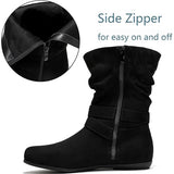 Luoika Women's Wide Width Ankle Boots Black 230711 10.5w NEW