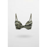 La Senza Women's Army Green Cameo Remix Bra Size 36C Nylon Blend