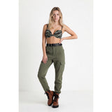 La Senza Women's Army Green Cameo Remix Bra Size 36C Nylon Blend