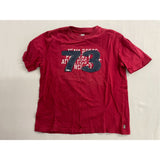 Roots Kids Boys Red T-Shirt Graphic Number Size Large (9-10 Year Old) Cotton