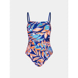 CUPSHE Women Swimsuit One Piece Square Neck Tummy Control Medium Tropical NWT