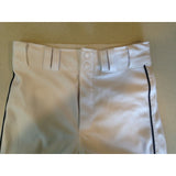A4 Baseball Pants White Polyester Men's Baseball Pants Size Small
