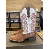 ARIAT QUICKDRAW WESTERN BOOT, BEIGE/BROWN Womens 7.5 Medium Width NEW
