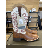 ARIAT QUICKDRAW WESTERN BOOT, BEIGE/BROWN Womens 7.5 Medium Width NEW