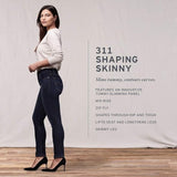 Levi's Womens 311 Shaping Skinny Capri Jeans Soft Black Size 29 Mid Rise NWT