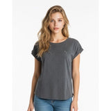 Zara Collection Women's Tank Top Large Gray Time Line The Future with Gem Cotton/Poly blend