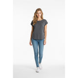 Zara Collection Women's Tank Top Large Gray Time Line The Future with Gem Cotton/Poly blend