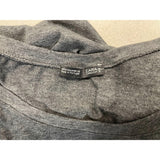 Zara Collection Women's Tank Top Large Gray Time Line The Future with Gem Cotton/Poly blend