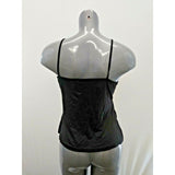 Pelican Cover Cami Womens XL Black Spaghetti Strap Nylon Wrap Top
